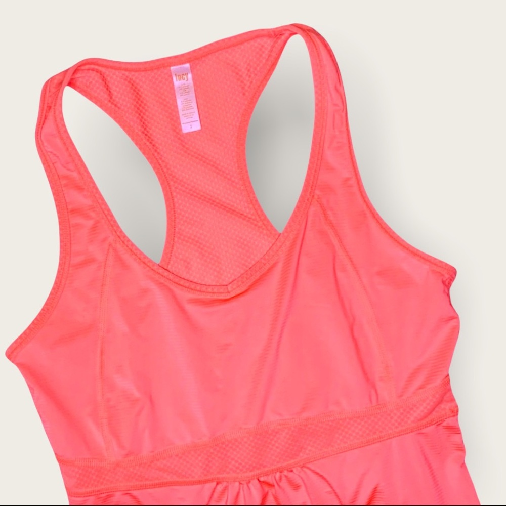 Lucy (S) Orange Quickdry Racerback Lightweight Ta… - image 6